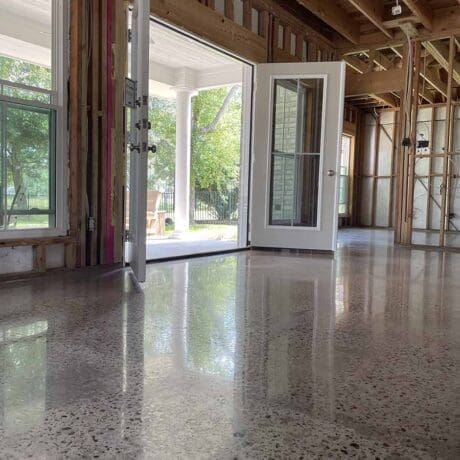 #1500 grit polished floor in residential area